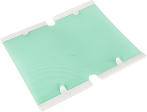 Erstellen Sie 4-Klemme-Bauch-Becken-Grünen-Farbmaske für die Strahlentherapie 4-Punkte-Bauch-Becken-Maskenstrahlentherapie 